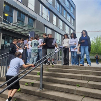 Besuch der Klasse 7b im Mathe-Labor der Universität Landau